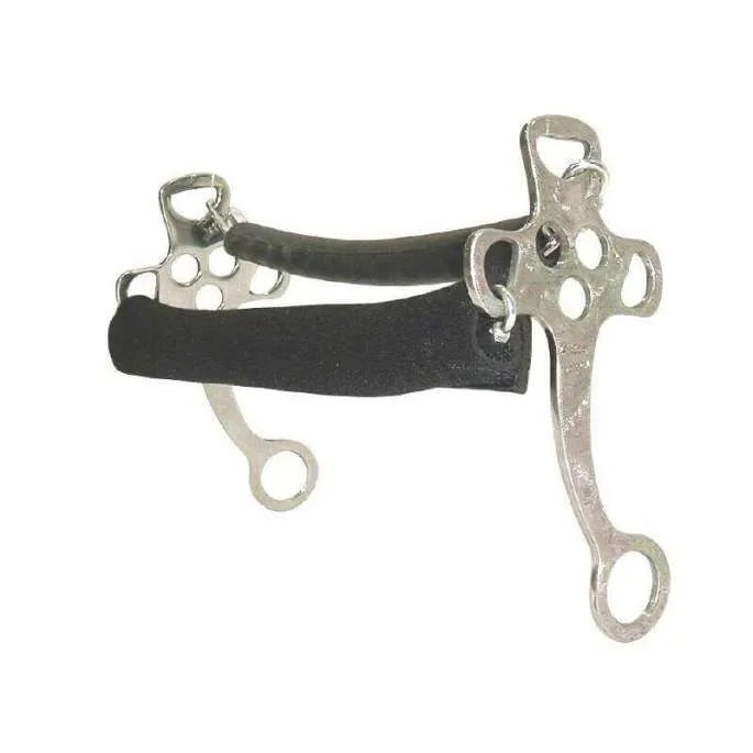 Super Prix Hackamore muserolle et chane noprne - Metalab - noir - cheval (full )