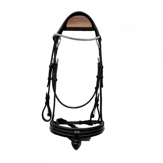 Promotion Saisonnire Bridon Genve - Flags&Cup - marron/rose gold - cheval (full )
