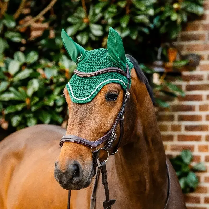 Nouvel Arrivage Bonnet anti-mouche cheval Signature Horseware - Cob / Poney - Bordeaux
