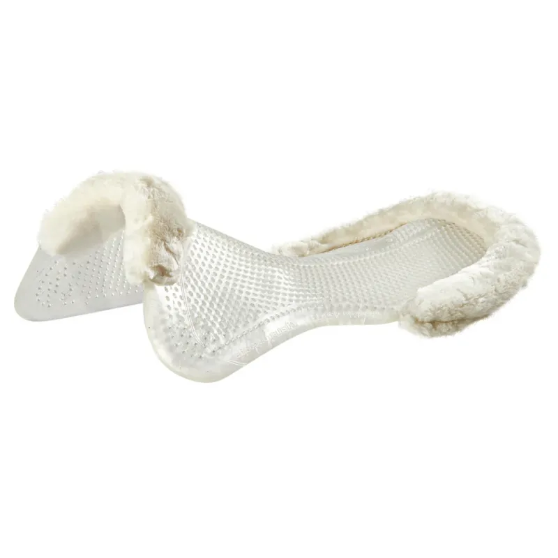 Amortisseur thrapeutique en gel dcoupe en laine cologique Acavallo - L - Transparent / blanc Quantit Limite