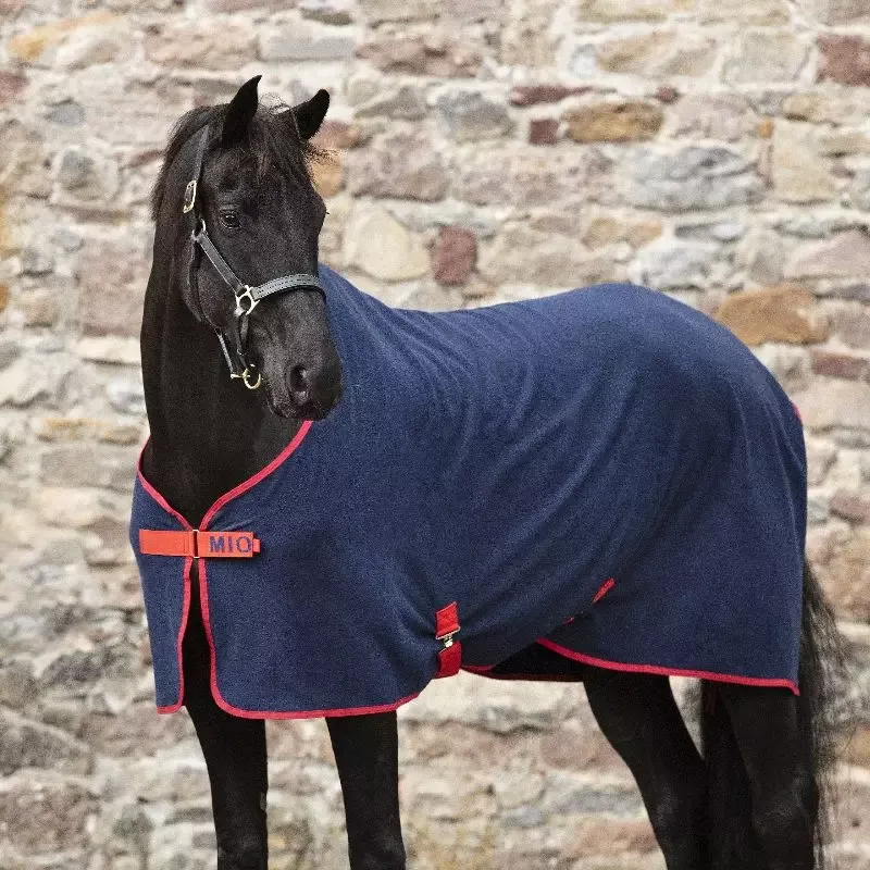 Chemise polaire cheval Mio Fleece Rem XSur Horseware - 130 cm - Marine/rouge Usine Directe