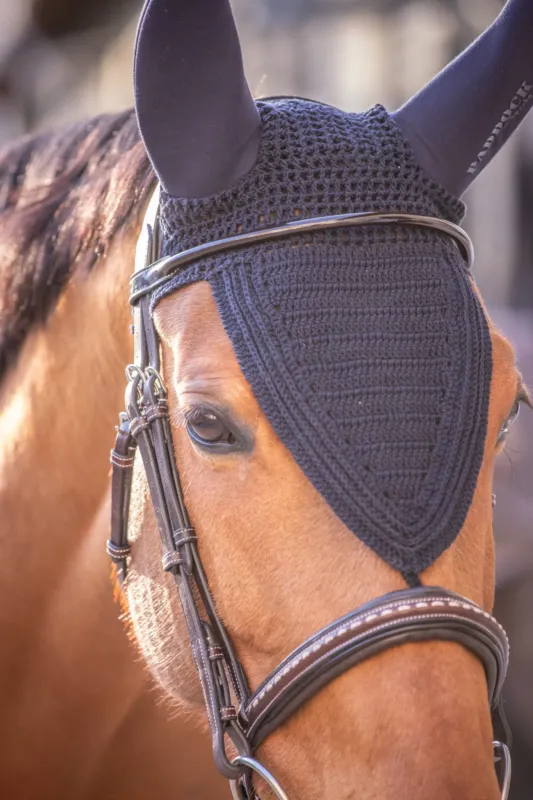 Nouvelle Collection Bonnet soundless long Pro Coton Paddock - Cheval - Marine