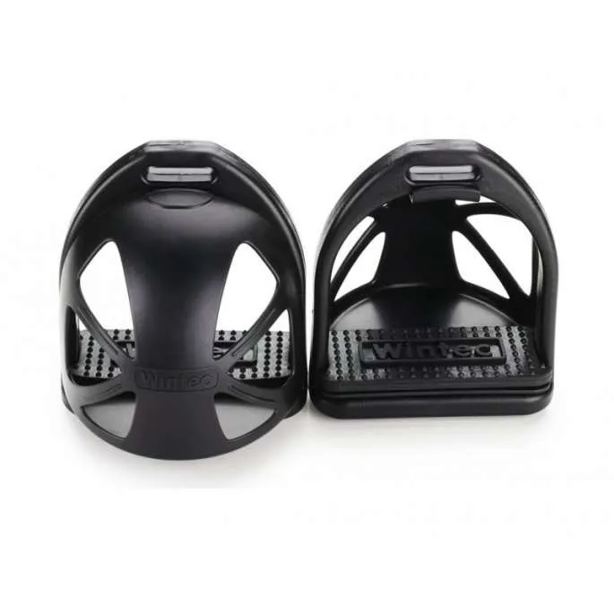 Prix Cass Etriers Educatifs Wintec avec coque - noir - 10 cm