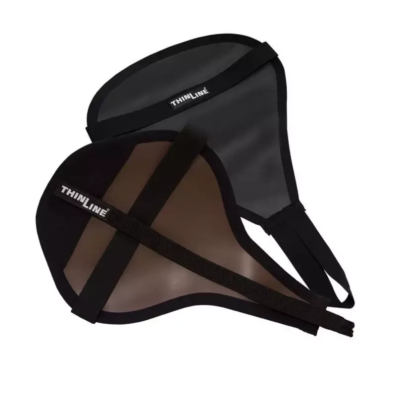 Dessus de selle cheval dressage Confort Seat Seaver Thinline - Noir Populaire