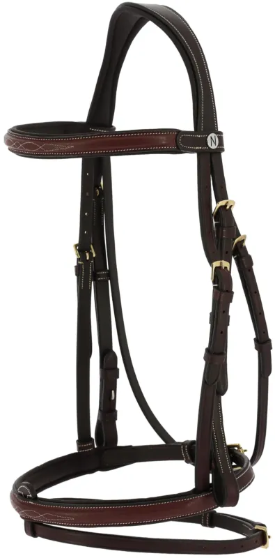 Bridon en cuir huil Norton Pro Wellington - Pur-sang / cob - Havane Vente Flash
