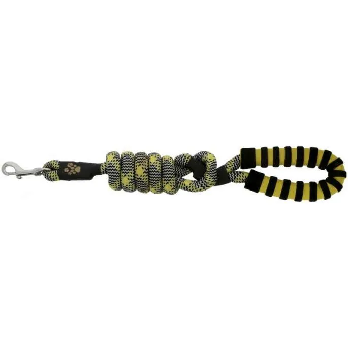 Laisse pour chien Haspen avec poigne - Equithme - noir/orange - 1.5 mtre Super Prix
