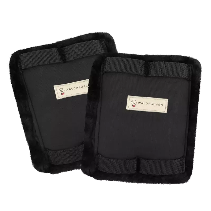 Protection boucles sangle courte cheval Waldhausen lot de 2 - Noir Livraison Gratuite