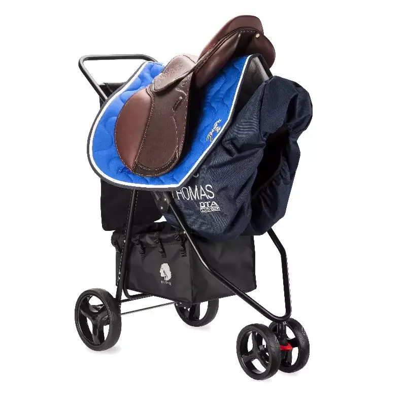 Expdition Rapide Chariot trolley porte-selle cheval Saddle Sherpa Horse and Travel - Noir