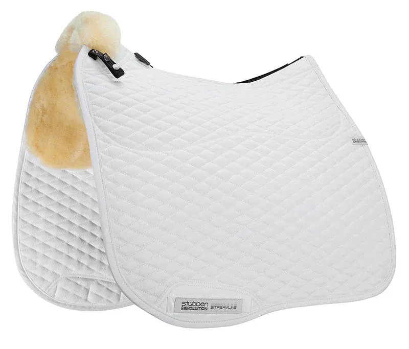 Manta para caballo Stbben Streamline Lambswool Dressage Pad - Grey / L Meilleur Prix
