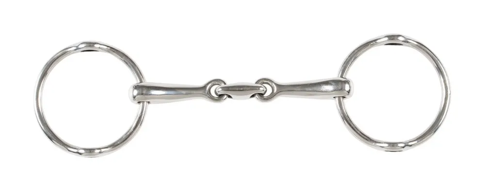 Mors de filet double brisure releveur Horze - 145 mm Vente Flash