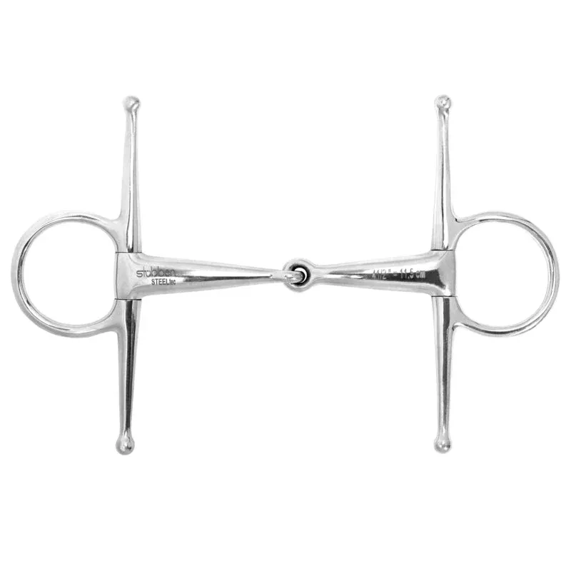 Solde Filetes Stbben Full Cheek Snaffle Single Jointed - 10.5
