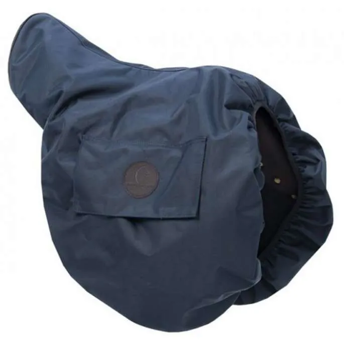 Housse de selle Premium - Equithme - marine Populaire