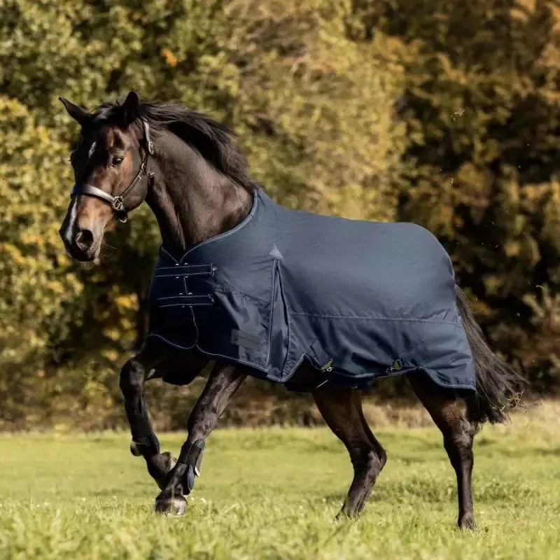 Top Vente Couverture impermable cheval Arctic Waldhausen 300g - 155 cm - Noir