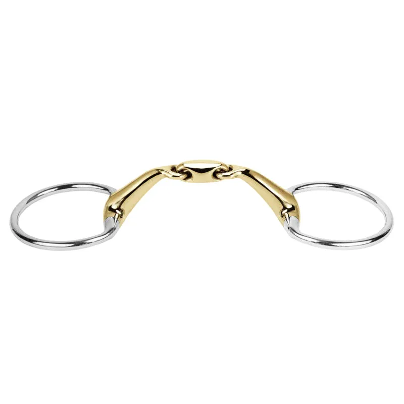 Nouvel Arrivage Eggbutt Snaffles Stbben Eggbutt Bit Double Broken Level 2 2630 - 13.5cm