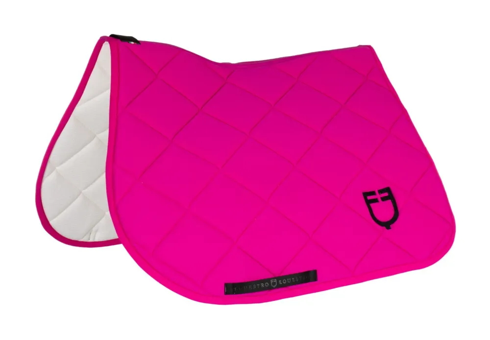 Commander Maintenant Tapis de selle CSO Equestro - Poney - Fuchsia / noir