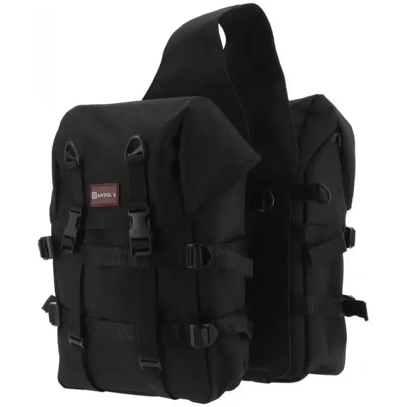 Soldes Sacoche randonne cheval double Aventure Randol's H West - Brun