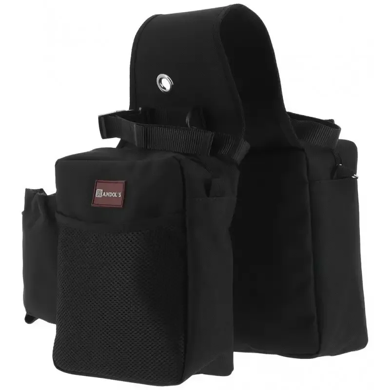 Sacoche double randonne cheval Randol's H West - Brun Commander Vite
