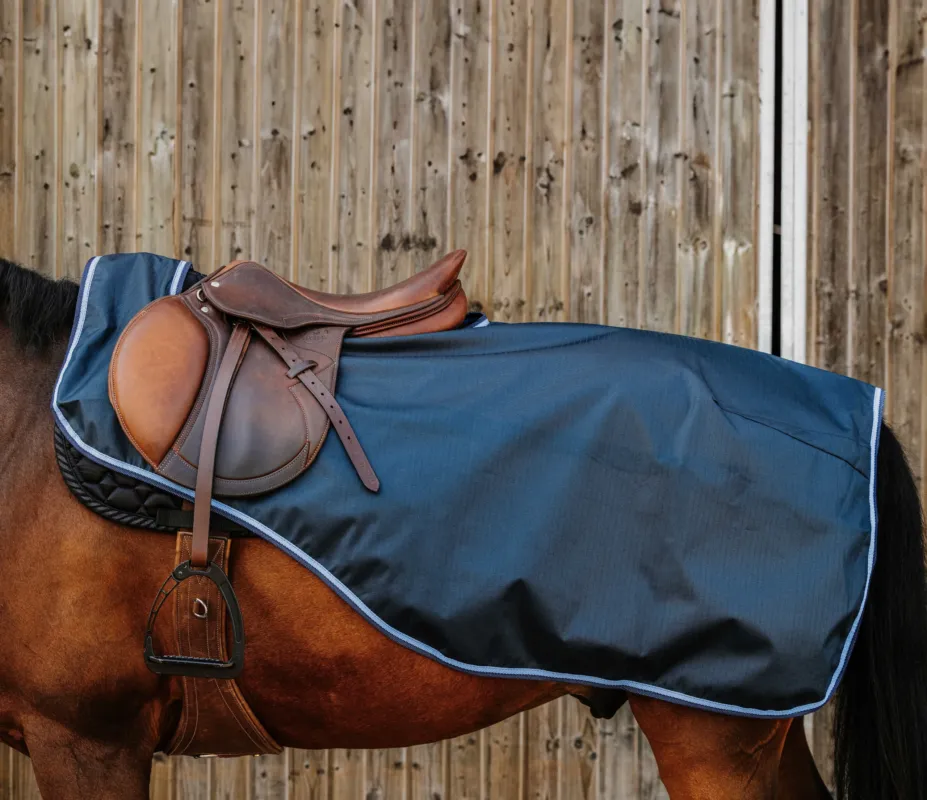 Top Vente Couvre-reins RIding World Eco 600D - 140 cm - Marine