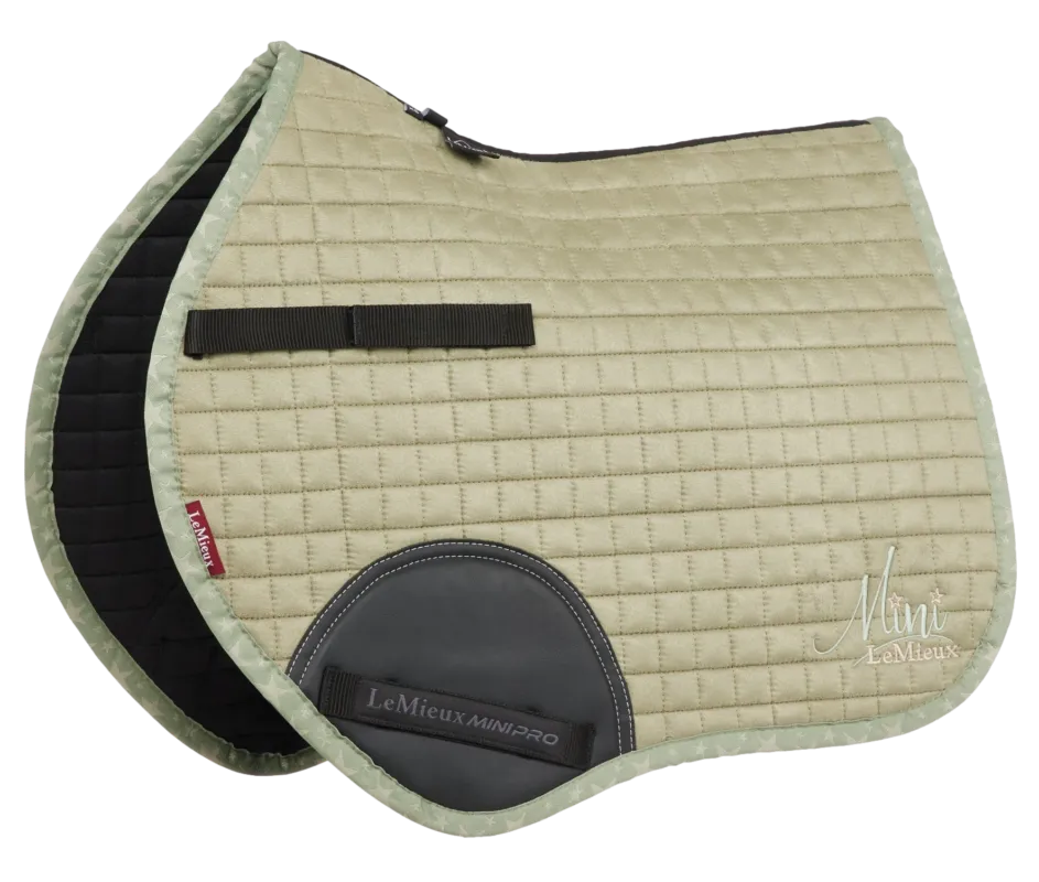 Petit Prix Tapis Mini LeMieux Suede Jump Square - XS - Fern