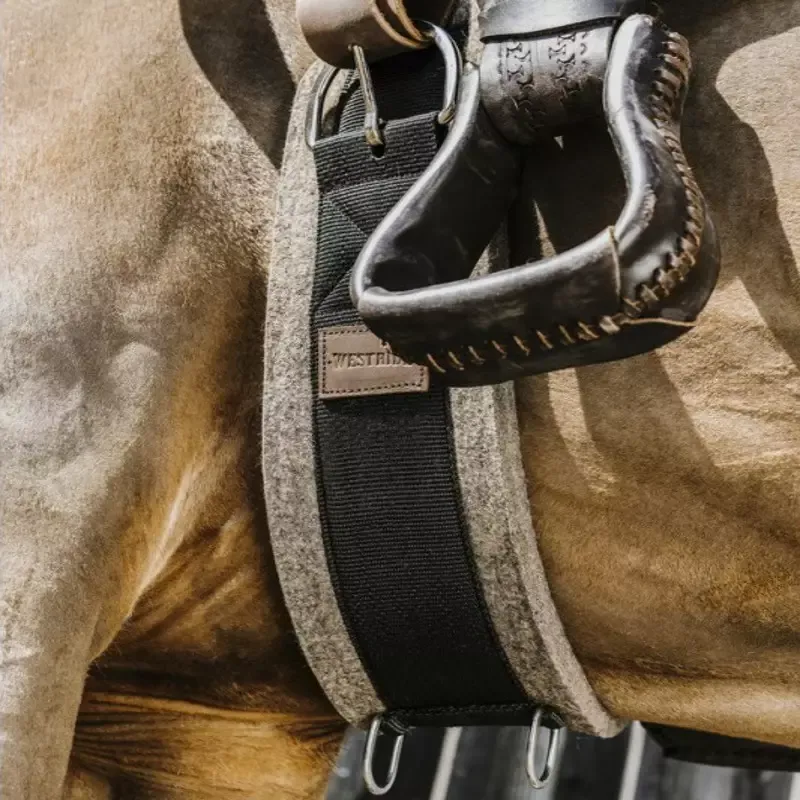 Sangle cheval western en feutre Westride H West - 60 cm - Noir Super Prix