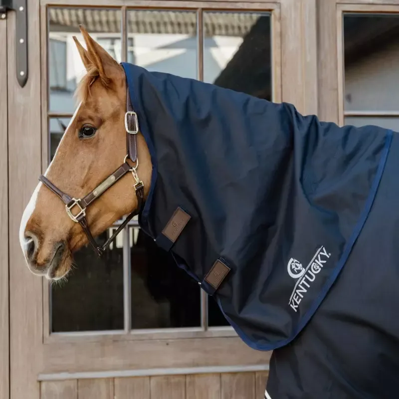 Haute Qualit Couvre-cou cheval impermable All Weather Comfort 0g Kentucky - XS - Marine