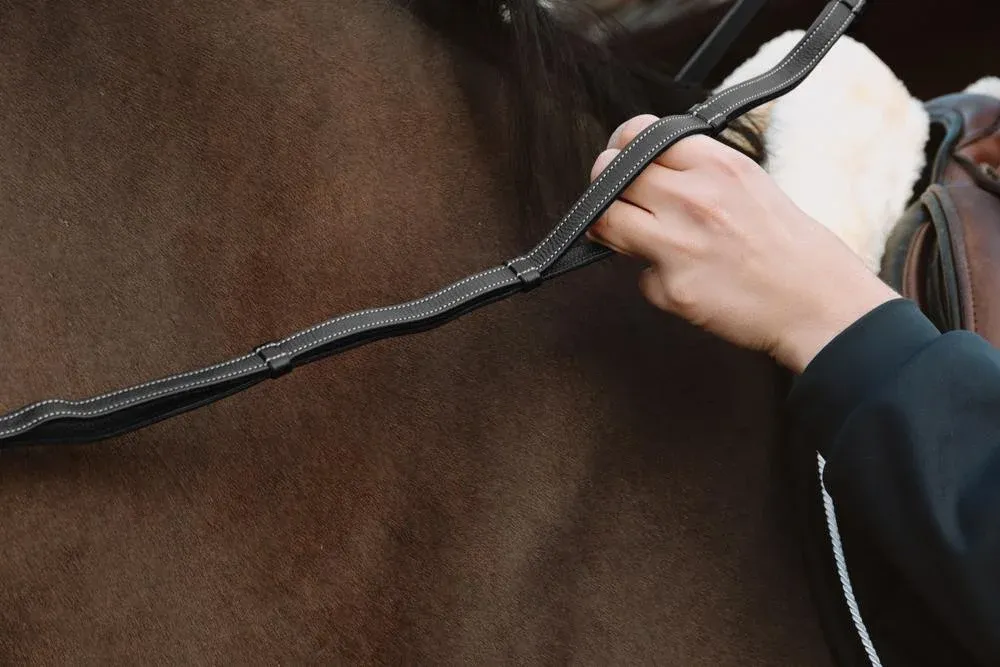 Prix Choc Rnes en cuir Poignes Working by Dy'on - Cheval - Noir