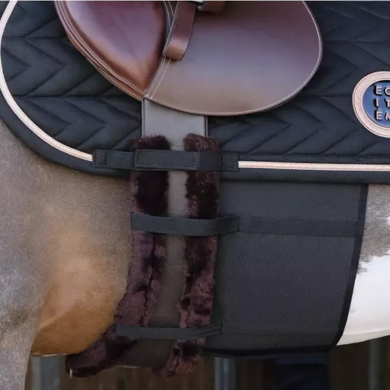 Bon March Bande de respect protection ventre cheval perons - S-180/199 - Noir