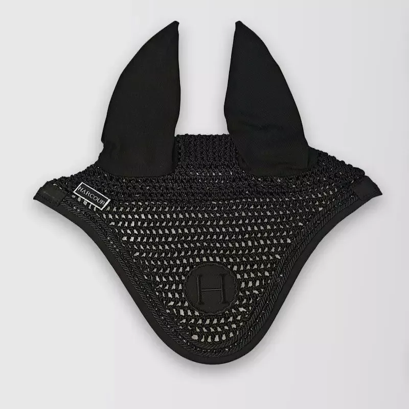 Bonnet anti-mouche cheval Fablir Harcour - Poney - Noir Must-Have