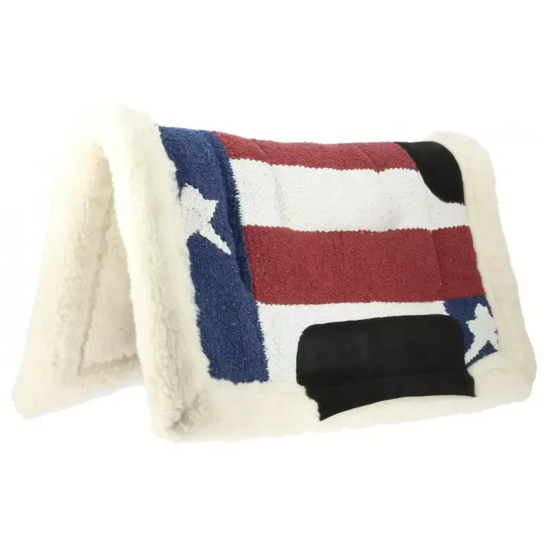 Tapis western cheval Navajo Westride drapeau USA - Rouge/marine Prix Cass