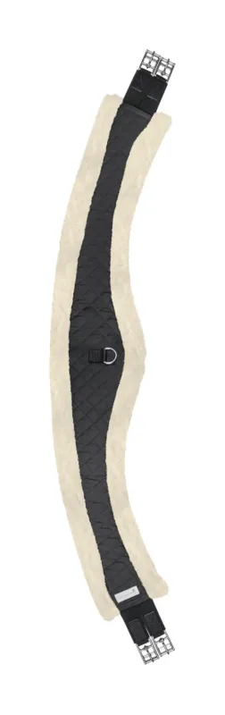 Sangle demi-lune longue Waldhausen tissu molletonn - 110 cm - Noir / nature Acheter Direct