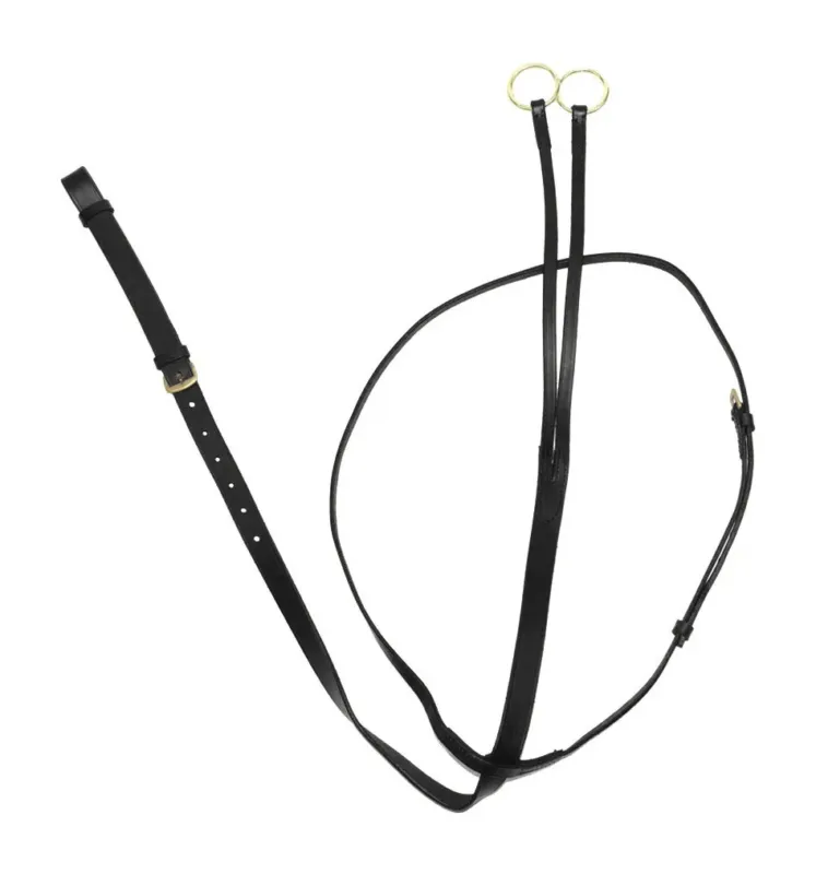 Martingale en cuir pour la course Derby – Cheval – Noir Promotion