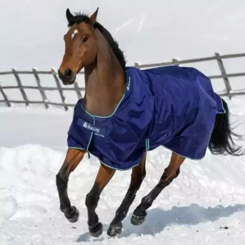 Authentique Couverture cheval impermable paules larges Smartex Rain Big Neck 0g Bucas - 170 cm - Noir
