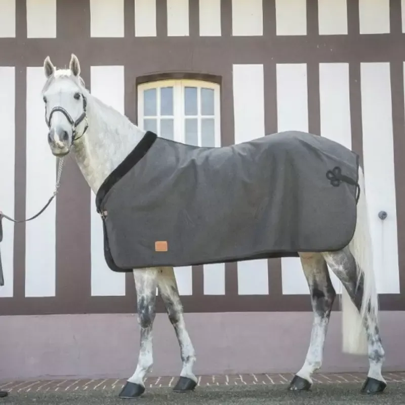 Chemise de prsentation cheval Wooltouch Paddock Sports - 140 cm - Gris chin Vente Directe