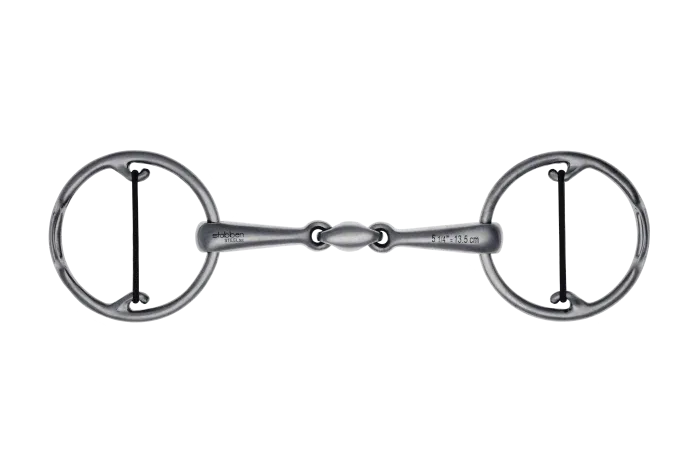 Filetes Stbben Bucephalus Pro caballo Bit double broken, Stainless - 11.5cm Bon March