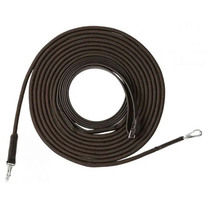 Longues rnes cuir/corde - Riding World - noir Expdition Rapide
