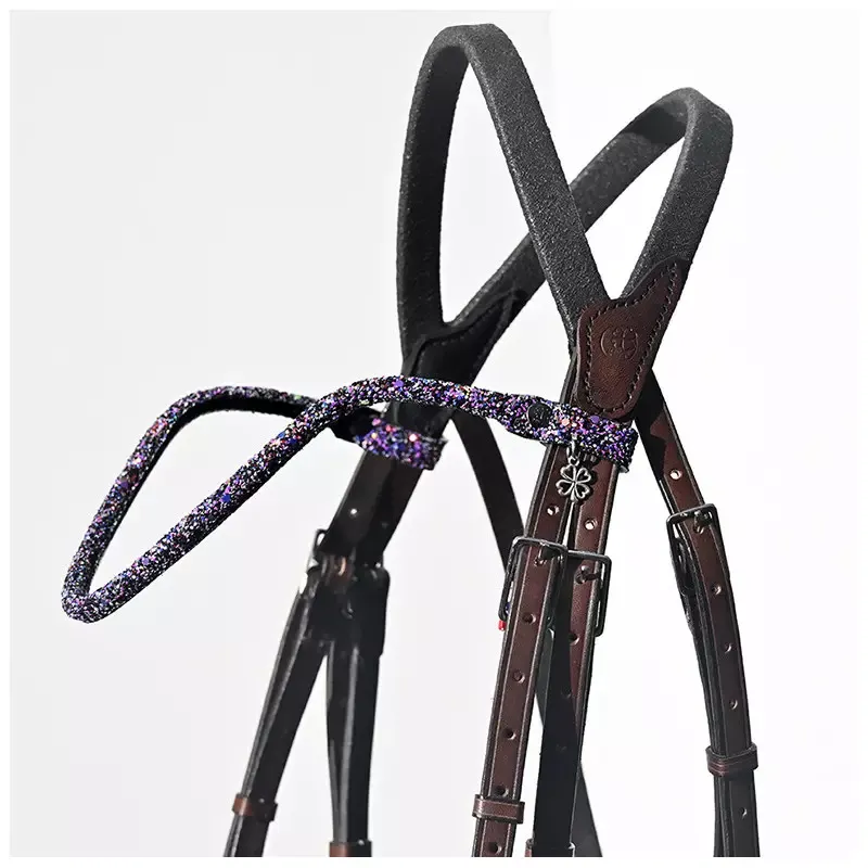 Frontal cheval strass Disco IHWT - Noir Soldes