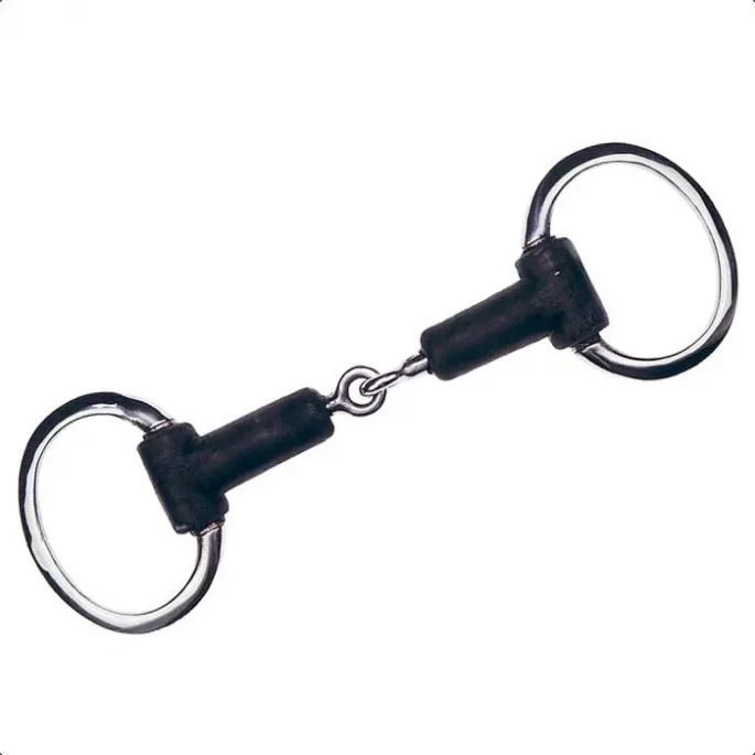 Mors olive caoutchouc bris filet Feeling - 115 mm Must-Have