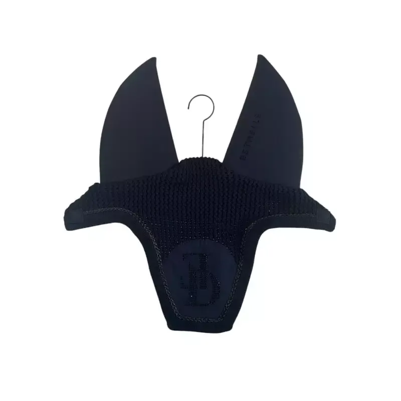 Meilleur Prix Bonnet anti-mouche cheval anti-bruit Soundless Crystal Estrelle – Cheval – Noir