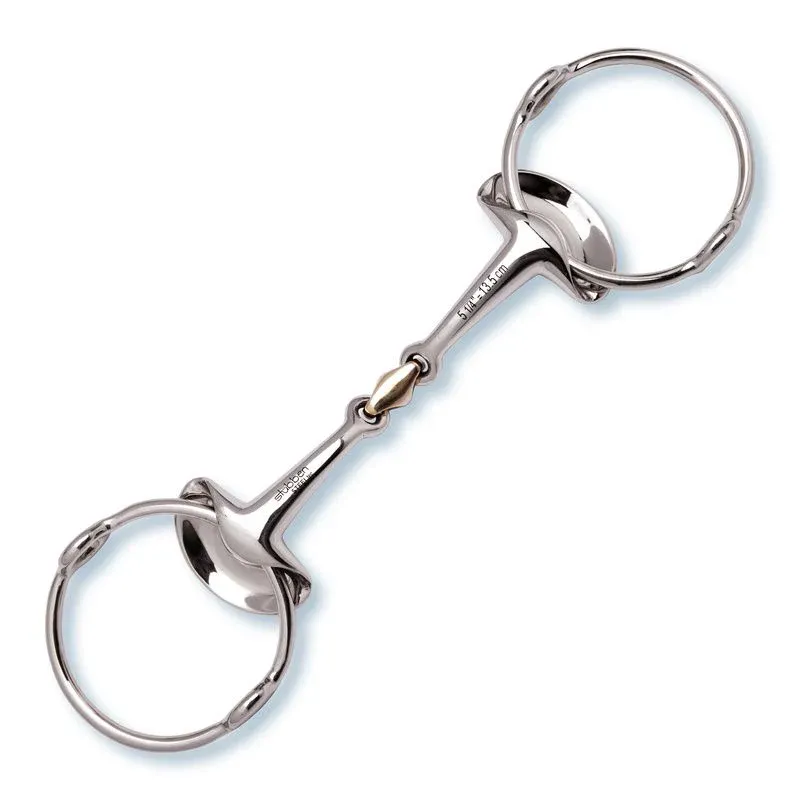 Gag Bits Stbben Silver Wings Gag double broken - 13.5cm Bon Plan
