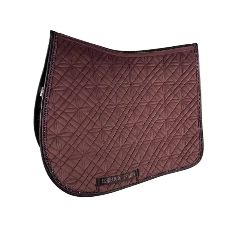 Tapis cheval Velvet Crystal Estrelle - Cheval Dressage - Rouge vin Quantit Limite