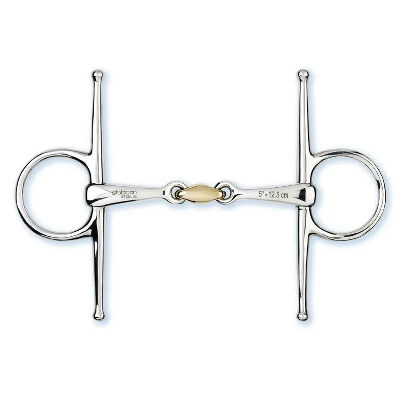 Full Cheek Bits Stbben Full Cheek Snaffle Double Broken - 10,5cm Marque