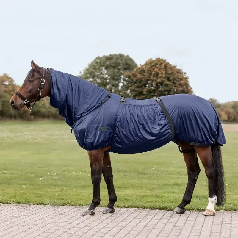 Meilleure Vente Chemise anti-dermite cheval intgrale Basic Waldhausen - 145 cm - Bleu nuit