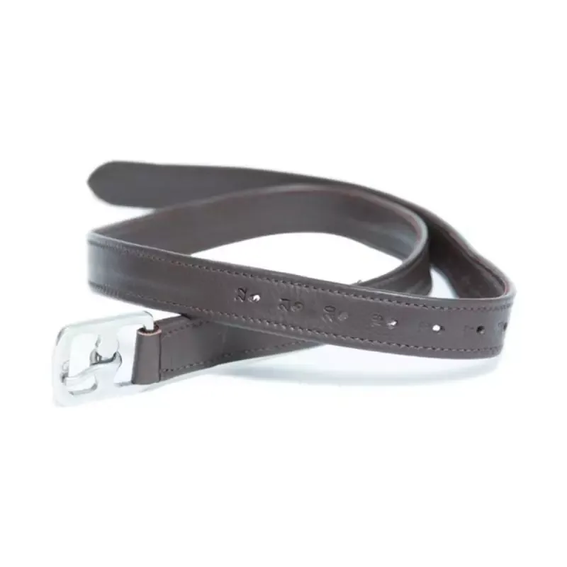 Pas Cher Etrivires cheval Soft cuir doubles nylon HFI Master - Brun