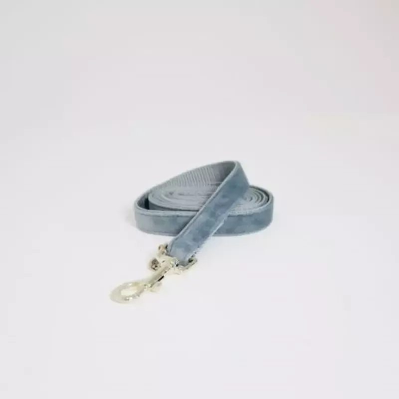 Laisse chien Velvet Kentucky Dogwear – Bleu Clair Promotion