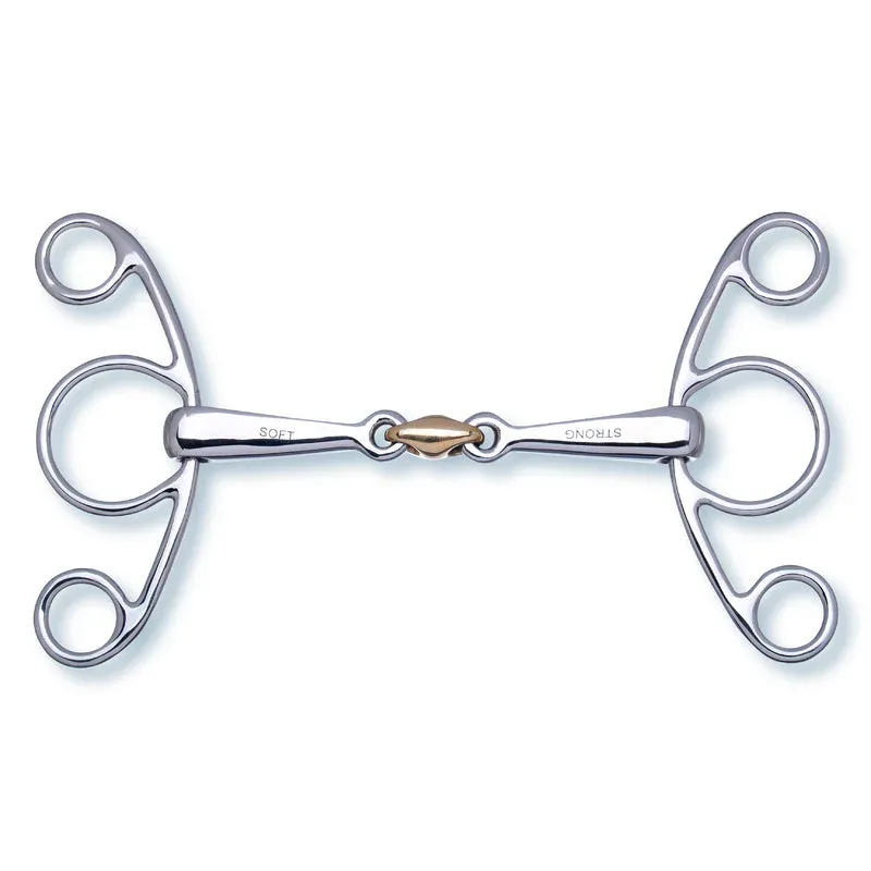 Butterfly Snaffles Stbben 2in1 Butterfly Snaffle double broken - 13,5cm Seulement Aujourdhui