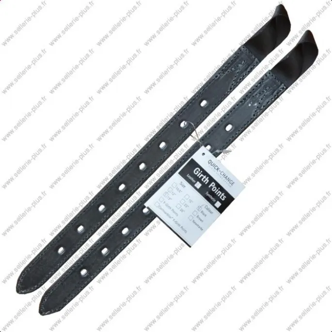 Contre-sanglons cuir - Bates - 10"5 (26,67 cm ) - noir Promotion Saisonnire
