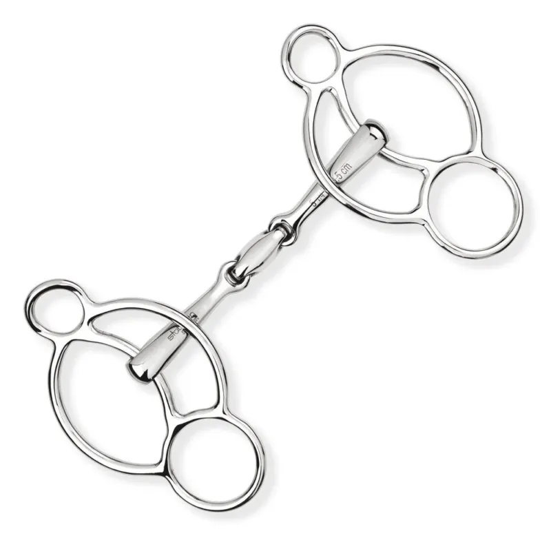 Soldes 3-Ring Bits Stbben Easy Control 3 Ring Gag double broken - 12,5cm