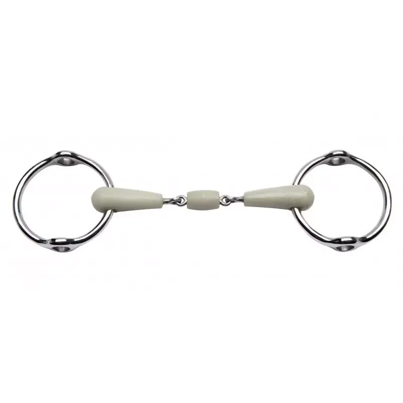Mors releveur cheval double brisure rsine pomme Flexi Soldes