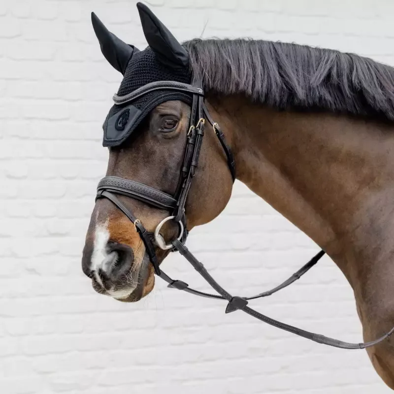 Produit De Marque Bridon cheval cuir tress New English Collection Dy&rsquo;on – Cheval – Noir