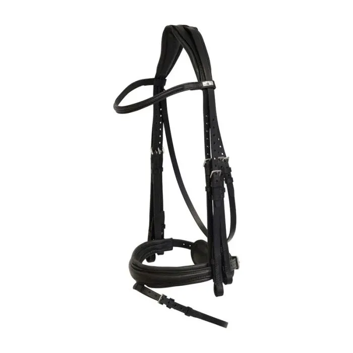 Achetez Aujourdhui Cabezada Stbben Dressage Bridle 2805 Switch with Slide&Lock Buckles - Cob / Black